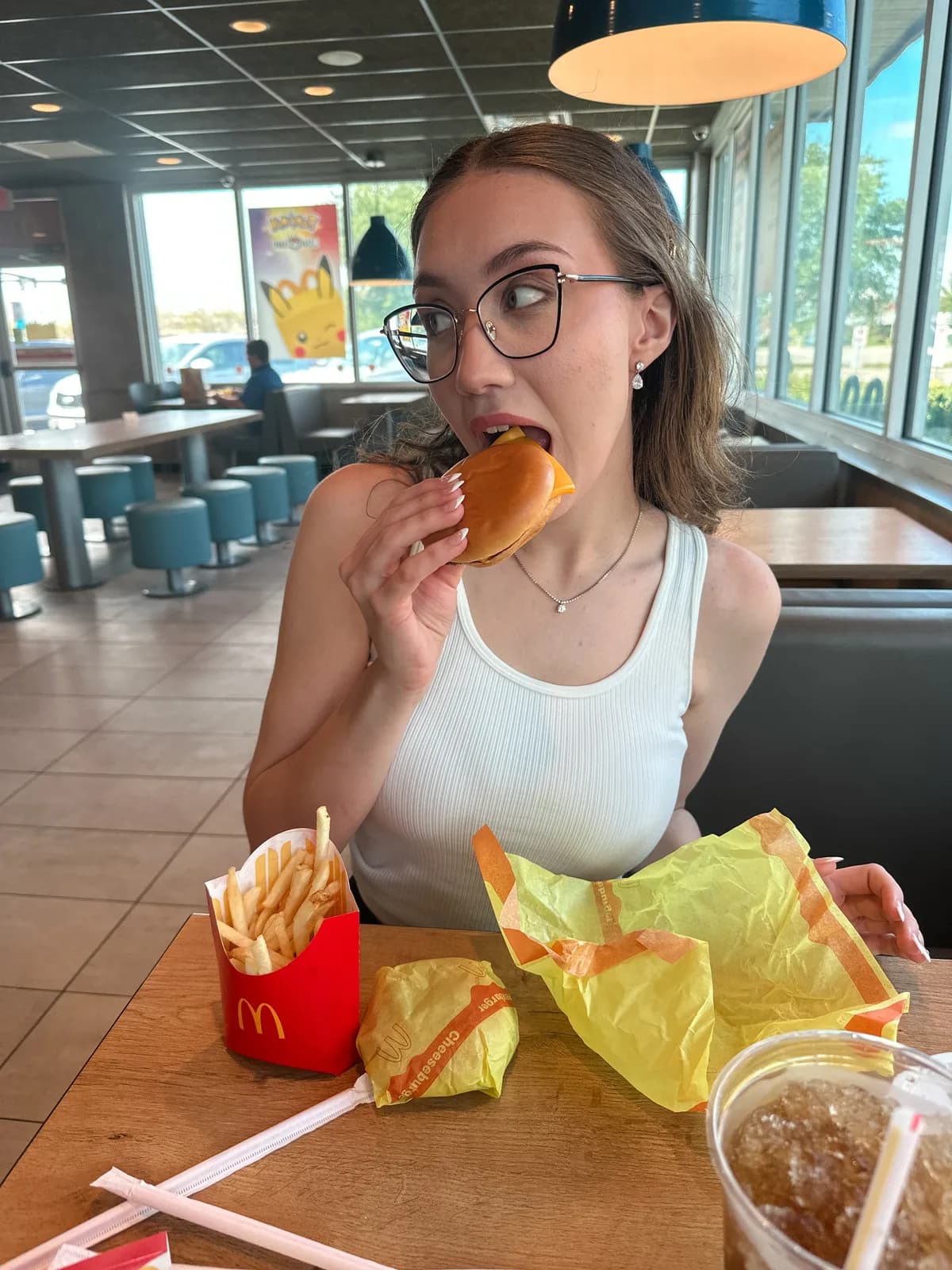 Eating a McDonalds burger as a cheat meal moment